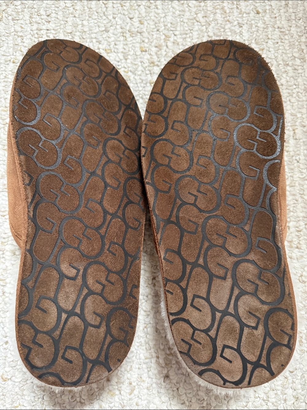 UGG Chestnut Suede Shearling Mule Slippers - Mens - Picture 2 of 3